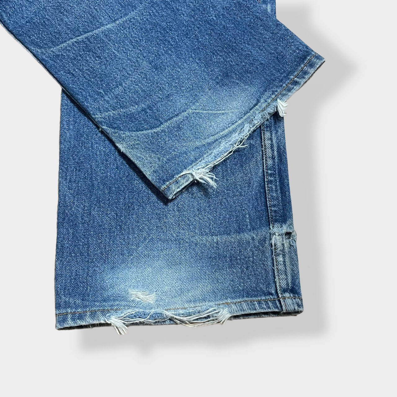 【LEVI'S】90s USA製 501xx デニム ジーパン ジーンズ  ボタンフライ ボタン裏524 エルパソ工場 W34 L34 オールド リーバイス 色落ち 紙パッチ ヒゲ US古着