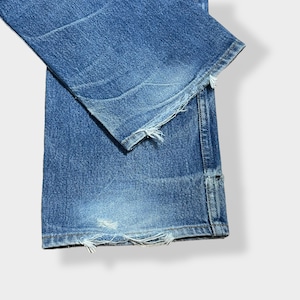 【LEVI'S】90s USA製 501xx デニム ジーパン ジーンズ  ボタンフライ ボタン裏524 エルパソ工場 W34 L34 オールド リーバイス 色落ち 紙パッチ ヒゲ US古着