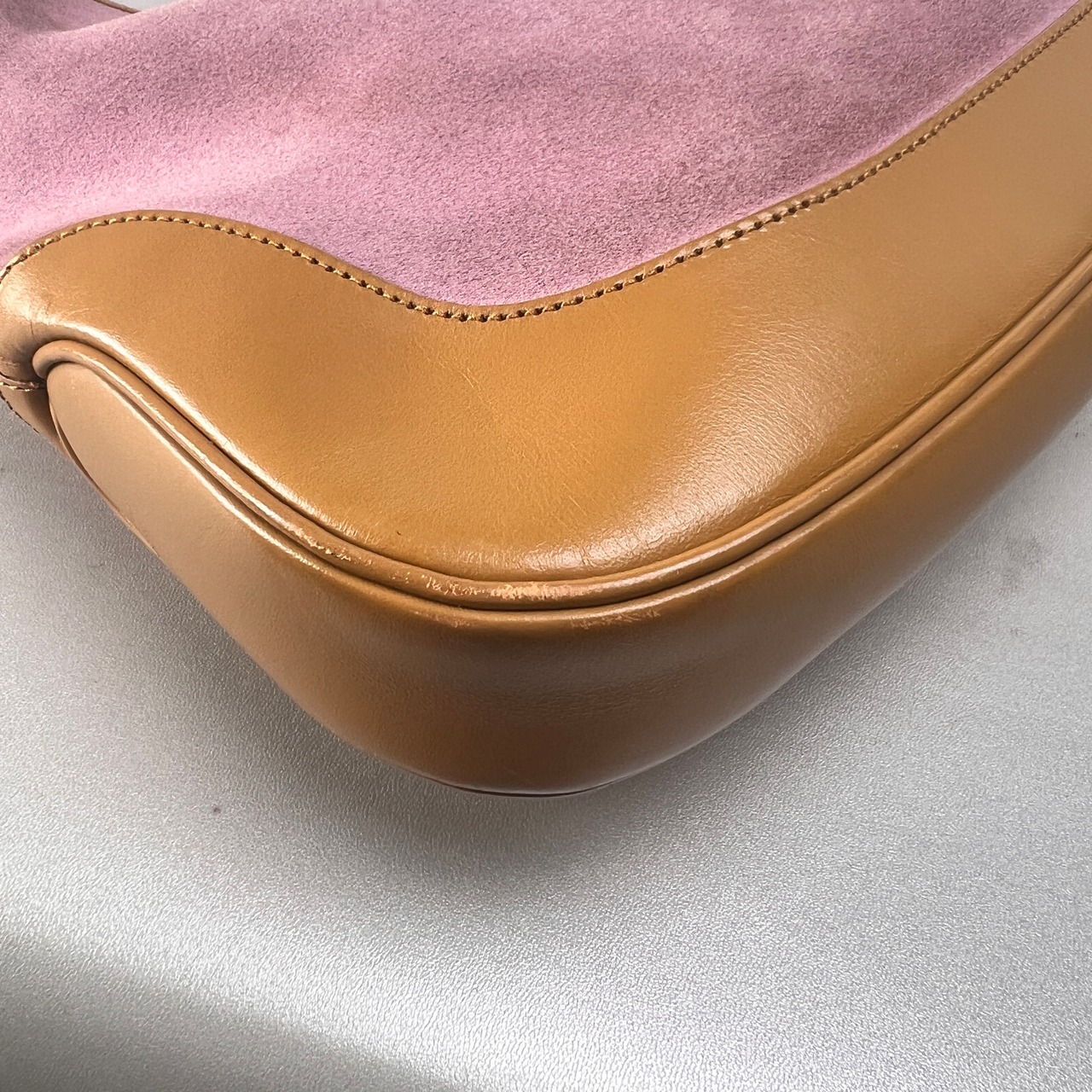GUCCI グッチ ジャッキー ハンドバッグ ピンク A-14295