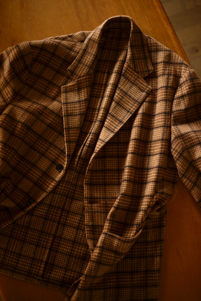HEUGN  / "Henrri" Cashmere Check Jacket  fabric by Joshua Ellis