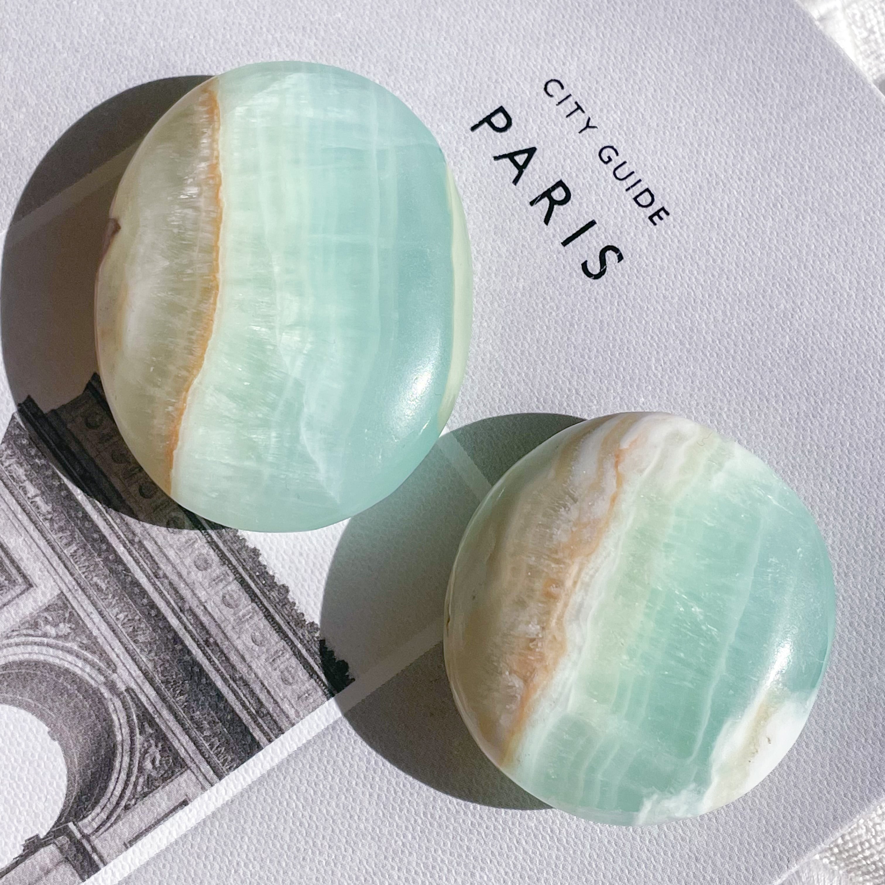 Caribbean Blue Calcite Palm 10 ✧ カリビアンブルーカルサイト