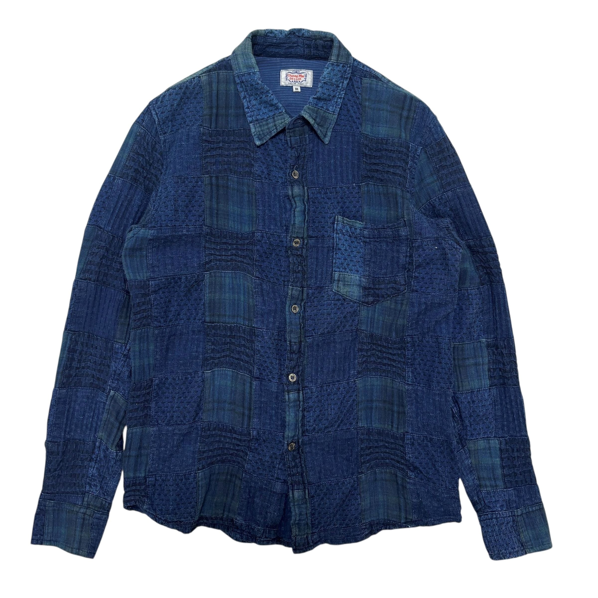 古着 GAIJIN MADE 外人公司 パッチワークシャツ 長袖シャツ 古着 GAIJIN MADE 外人公司 パッチワークシャツ 長袖シャツ