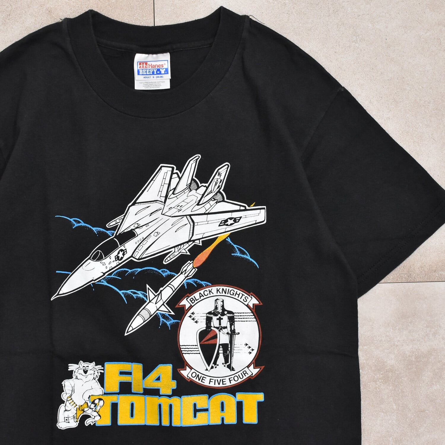 90s～ USA Hanes F14 TOMCAT T-shirt