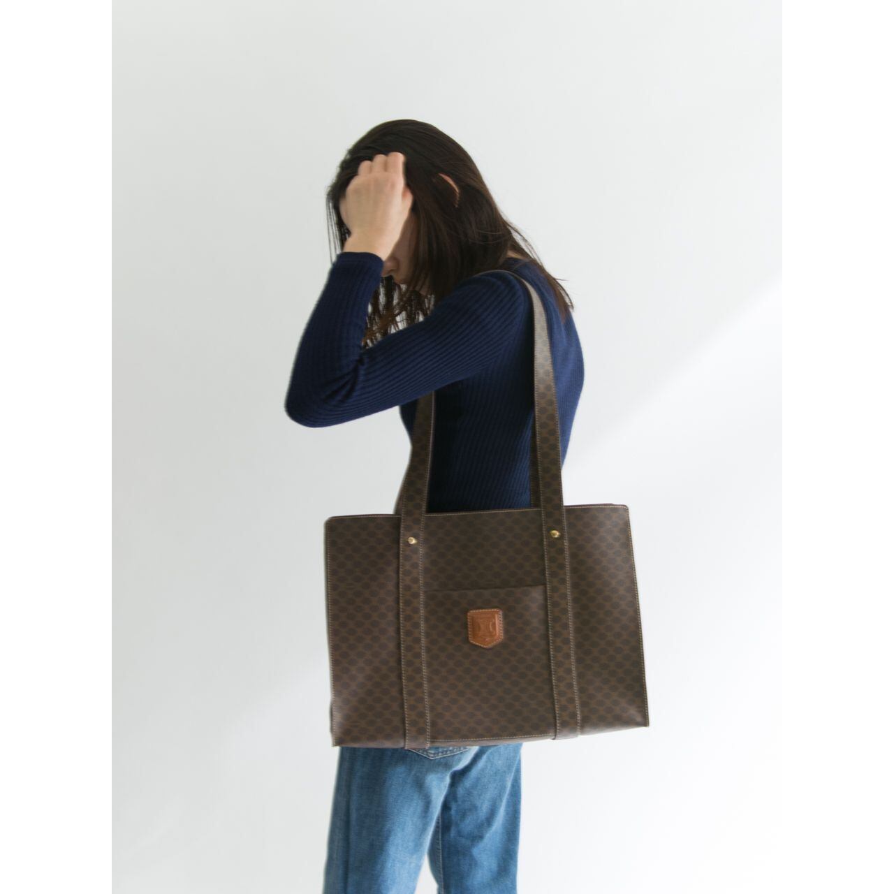 CELINEMade in Italy macadam shoulder tote bagセリーヌ