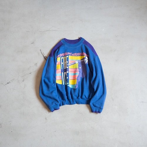 "SPEED SKATING FIRE ON ICE" vintage Sweat