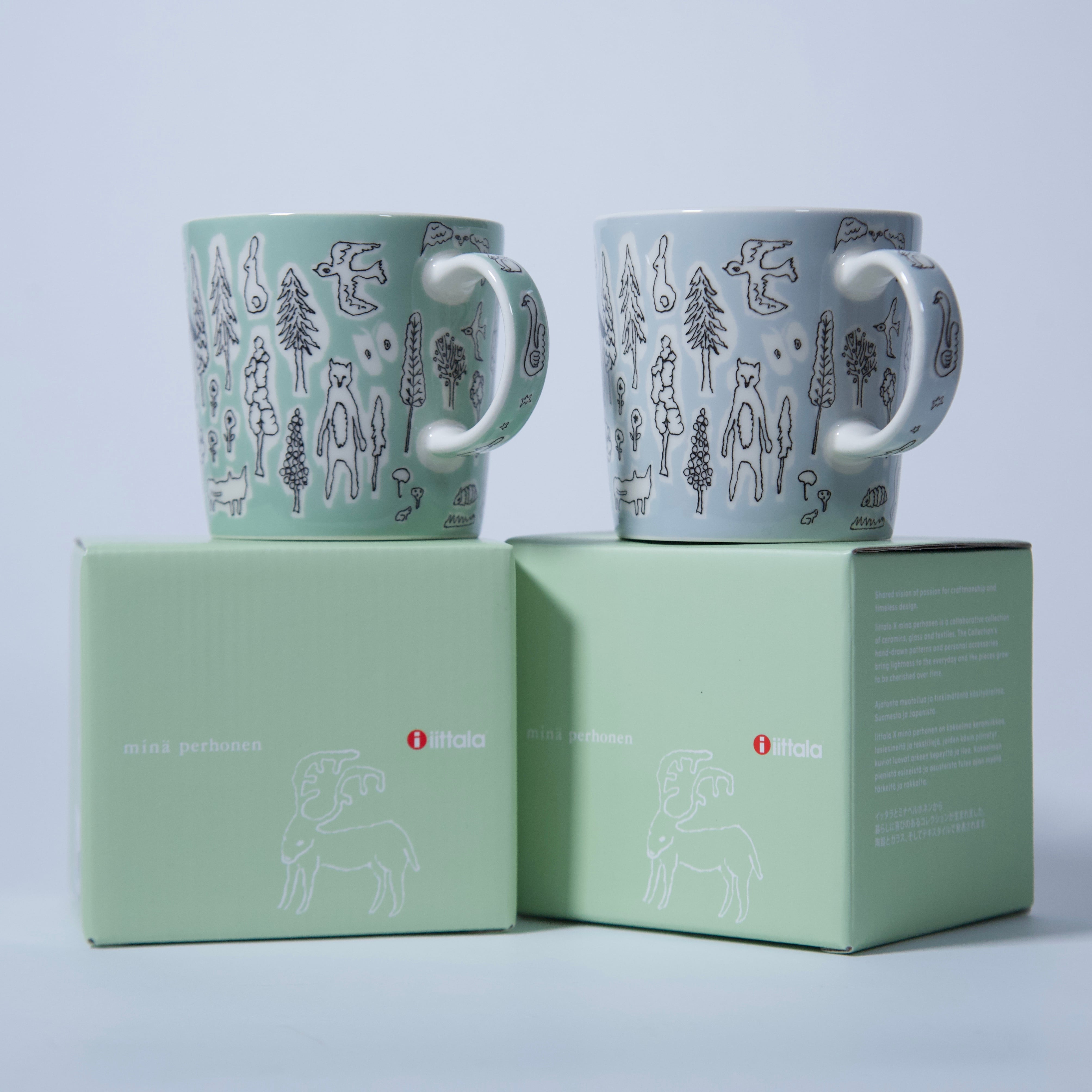 minä perhonen×linen｜forest life Iittala magcap light green | ミナ