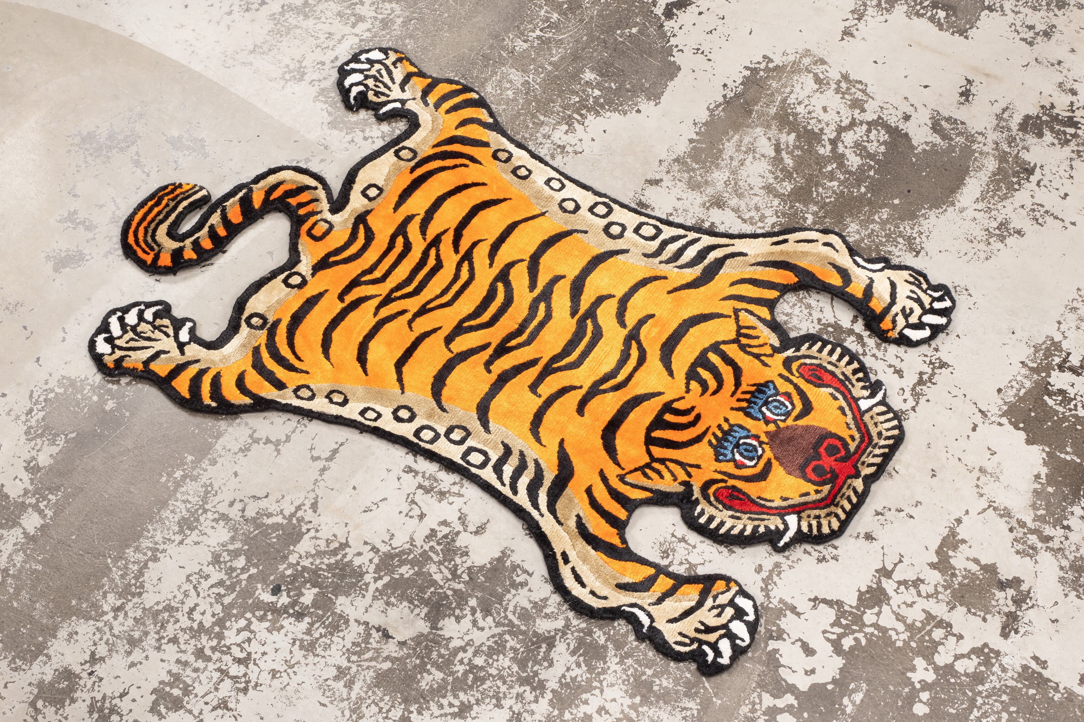 チベタンタイガー　 ラグ TIBETAN TIGER RUG(チベタンタイガーラグ) SSサイズ 50×85cm | 家具