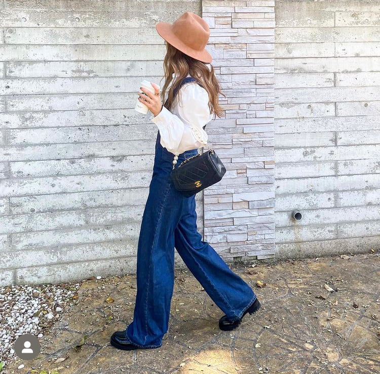 ホワイト サロペット ストレートレッグ ADAM ET ROPÉ FEMME(アダム エ ロペ ファム) / 【WEB限定】バイ