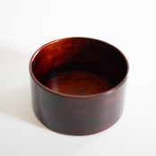 ヒノキのうつわ中-漆仕上げ