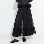 sheer ruffle flare pants / l0898