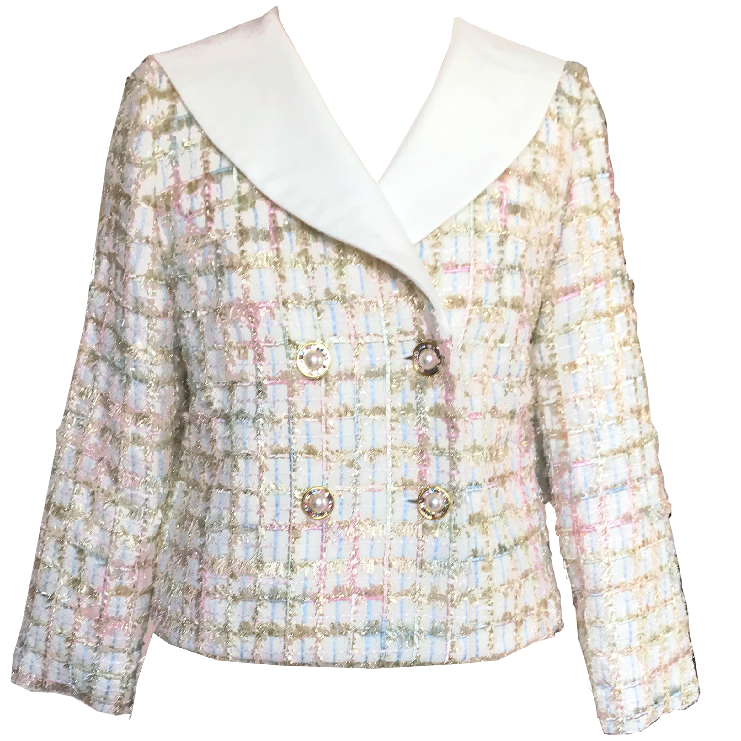 LINTON TWEED JACKET RAINBOW リントン　ツイード　ジャケット　レインボー | NAGISA PARIS ナギサ パリ  powered by BASE