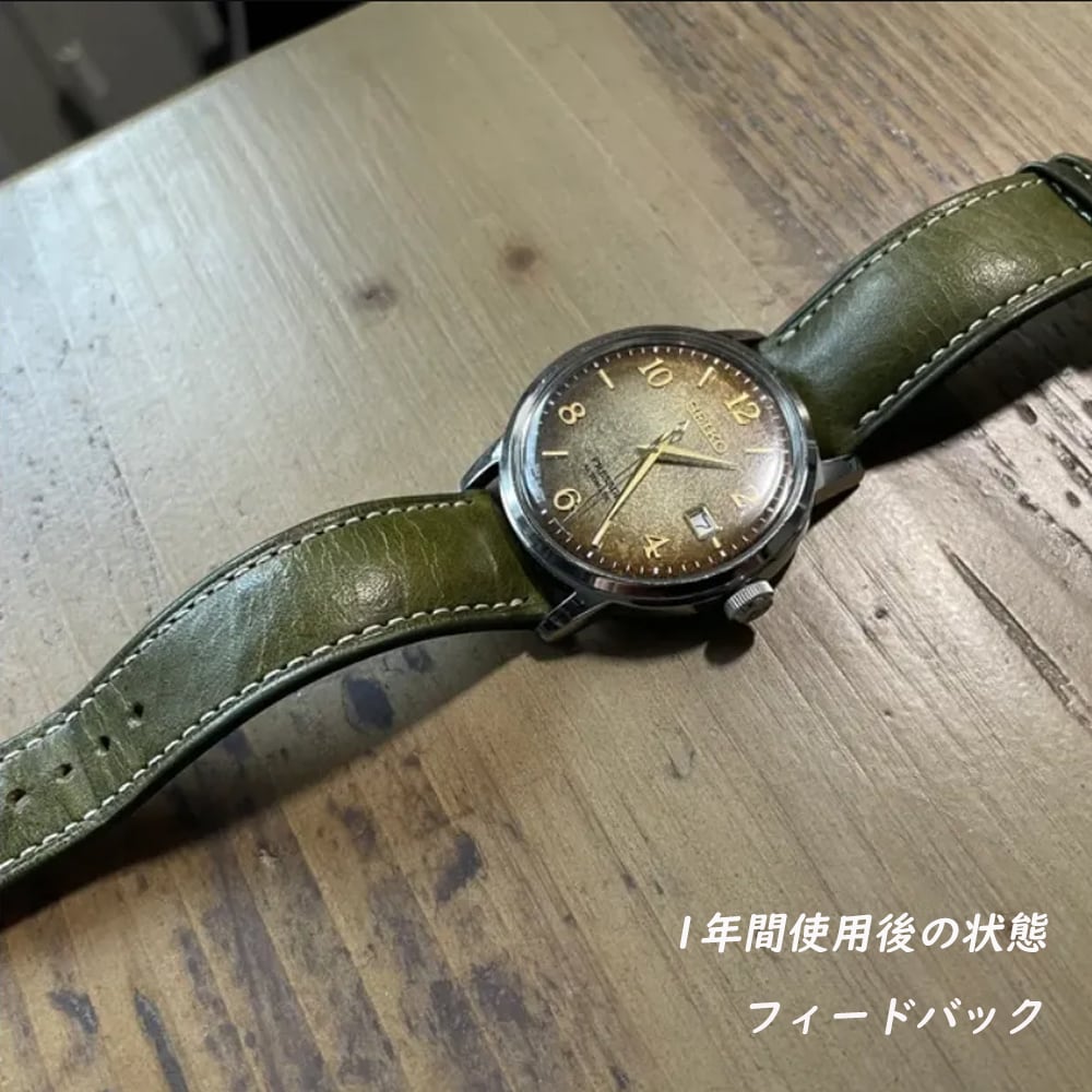 JLC 100％ハンドメイド プエブロレザー 時計ベルト 時計バンド