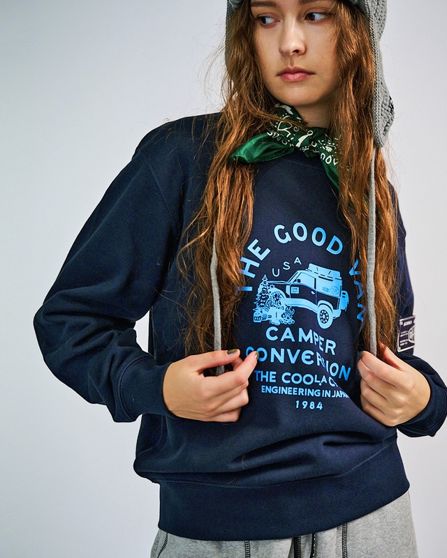 キャンパーDOGプリントベーシックTOPS (NAVY)　CQ-49072