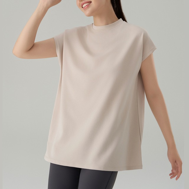 フレンチスリーブ ラウンドネック Tシャツ レディース トップス カットソー プルオーバー インナー 丈長 ミディアム 襟なし オーバーサイズ 綿 ポリエステル かわいい 大人可愛い きれいめ シンプル カジュアル おしゃれ ラフ スポーティー ルーズ 無地 春 夏 秋 冬 ママ 通勤 学生 学校 通学 部活 デート お出かけ アウトドア 旅行 公園 休日 韓国 楽ちん 体型カバー 普段使い 着回し 2XL ゆったり S/M L/XL 白 ホワイト 黒 ブラック ベージュ ピンク ネイビー 緑 グリーン