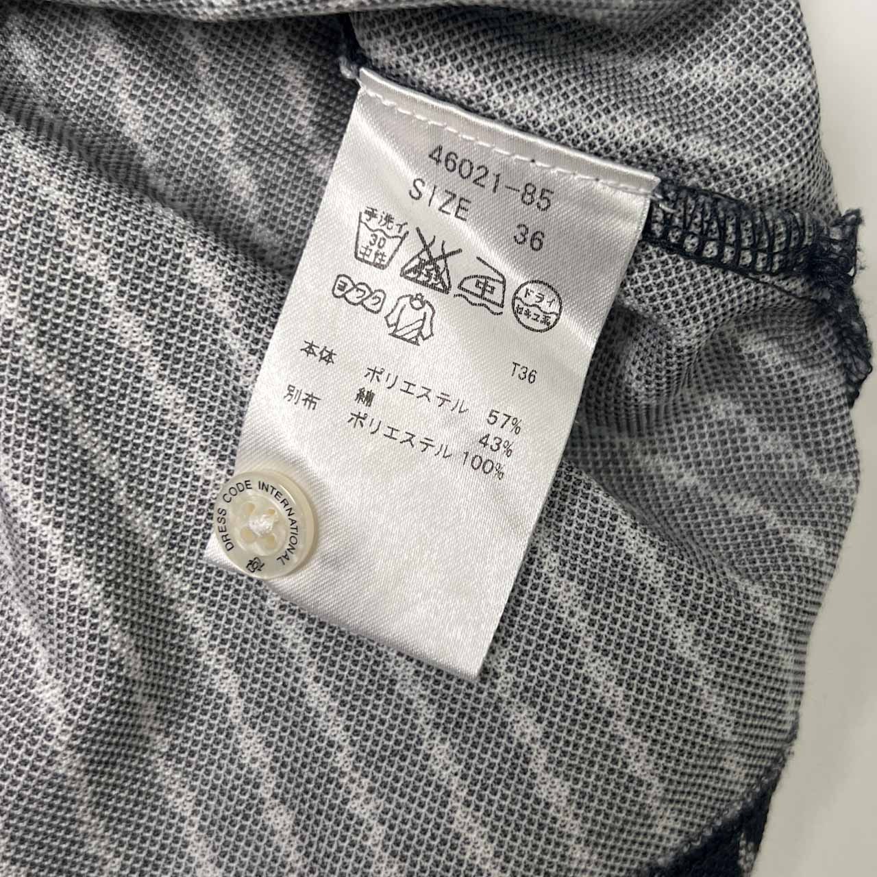 ZOY ゾーイ ストライプ ノースリーブ ポロシャツ 36/ダークグレー系 レディース ゴルフ