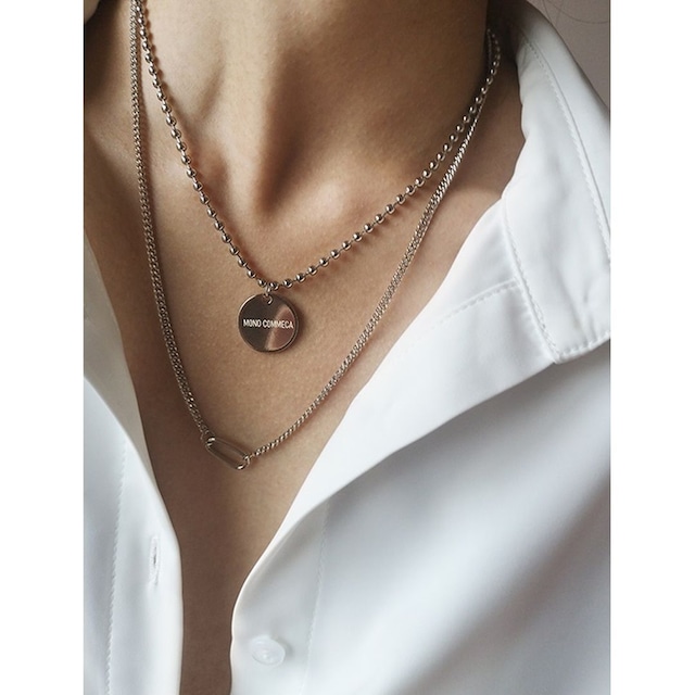 Two Layers Coin Necklaces 123805