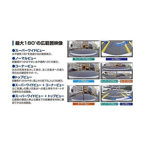 データシステム マルチVIEWカメラ 6種類のビュー画面/水平画角180°広角レ Amazon | データシステム マルチVIEWカメラ 6種類のビュー画面