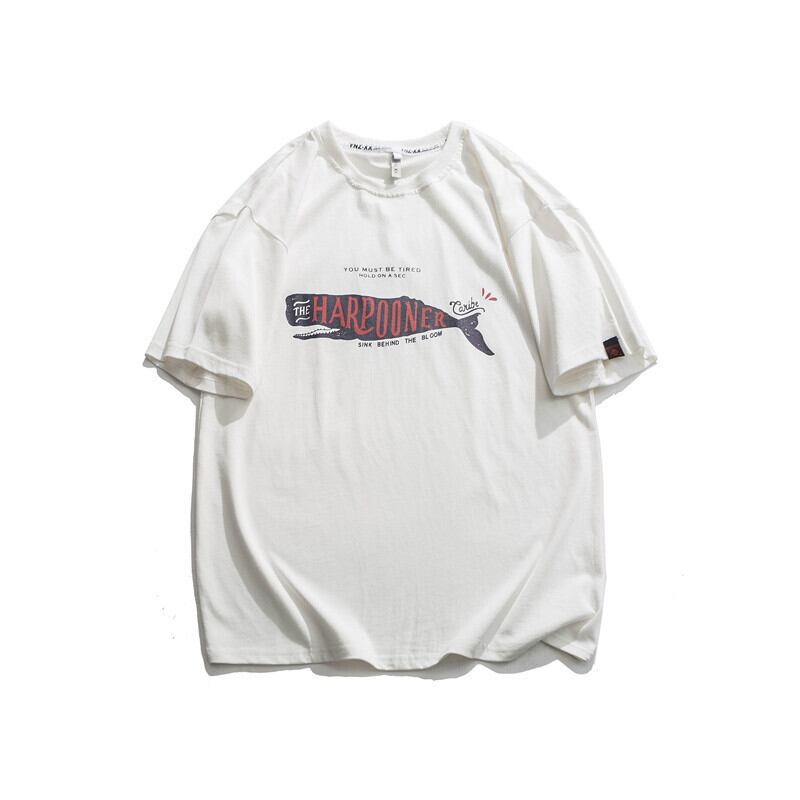Clothes Road Vintage Summer Creative LetterPrint半袖Tシャツボーイズトレンディなルーズハーフスリーブトップ-Alibaba ショート サマー 夏物 ビンテージ hip6-161121643022338