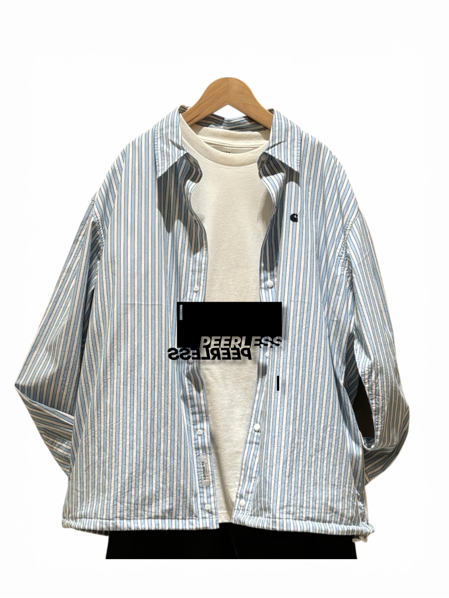 Carhartt WIP ストライプシャツ（ブルー） | peerless