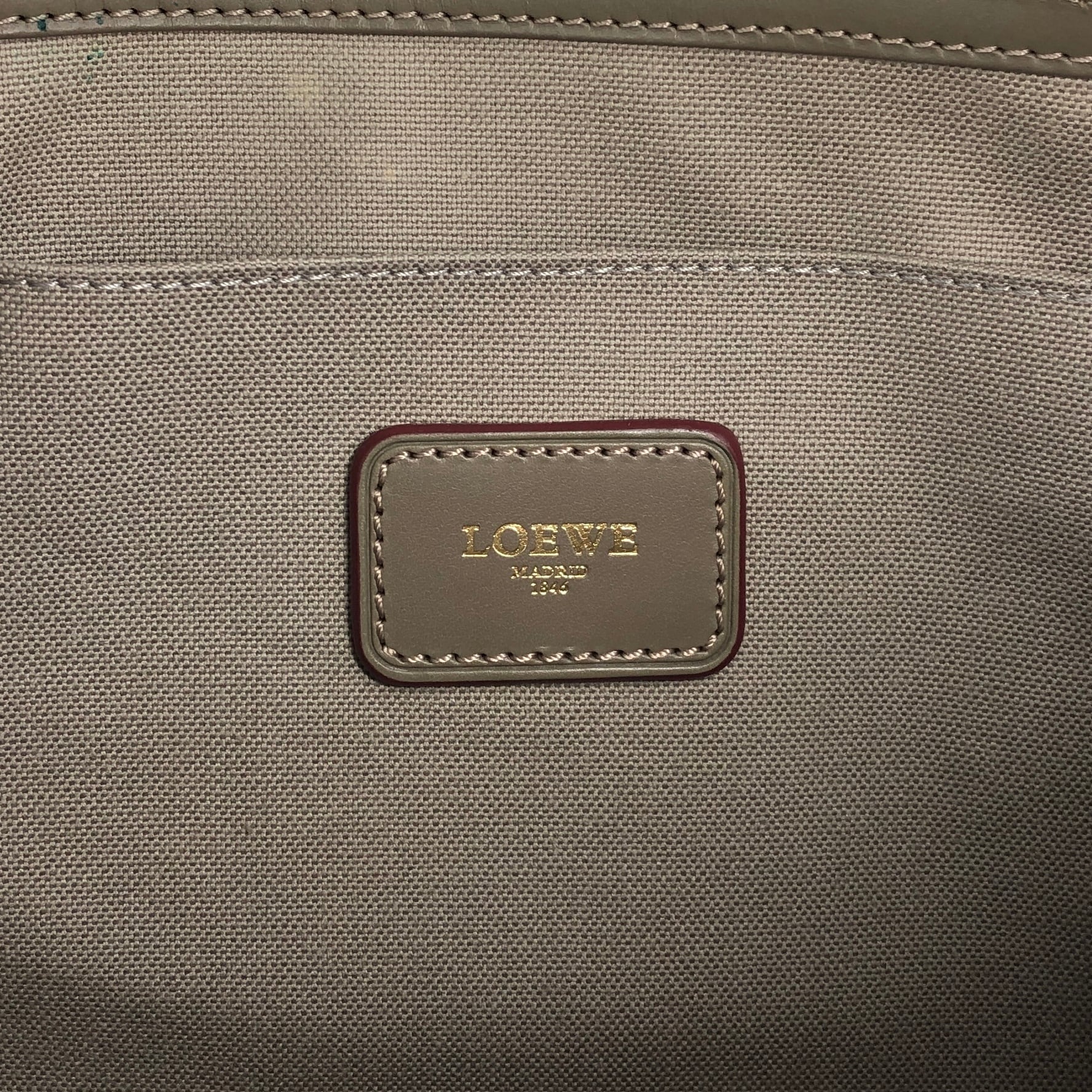 LOEWE ロエベ アナグラム トートバッグ グレー PVC レザー vintage