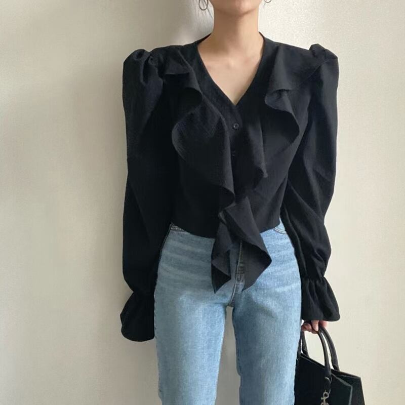 フリルブラウス AJ44170-620