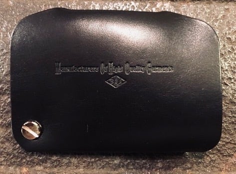 BAA COSTUME MFG. "SIGNATURE CARD CASE" HORWEEN CHROME EXCEL LEATHER