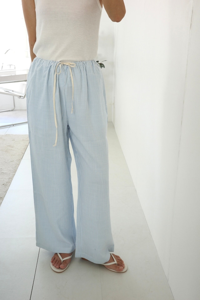(即納) vegetable / Summer stripe pants