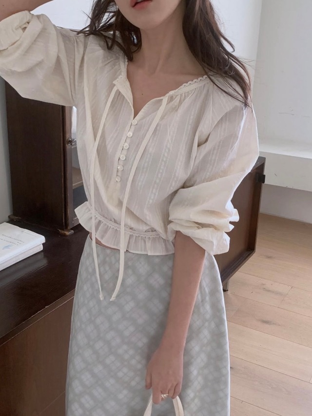(予約) miel / Aill blouse 2color