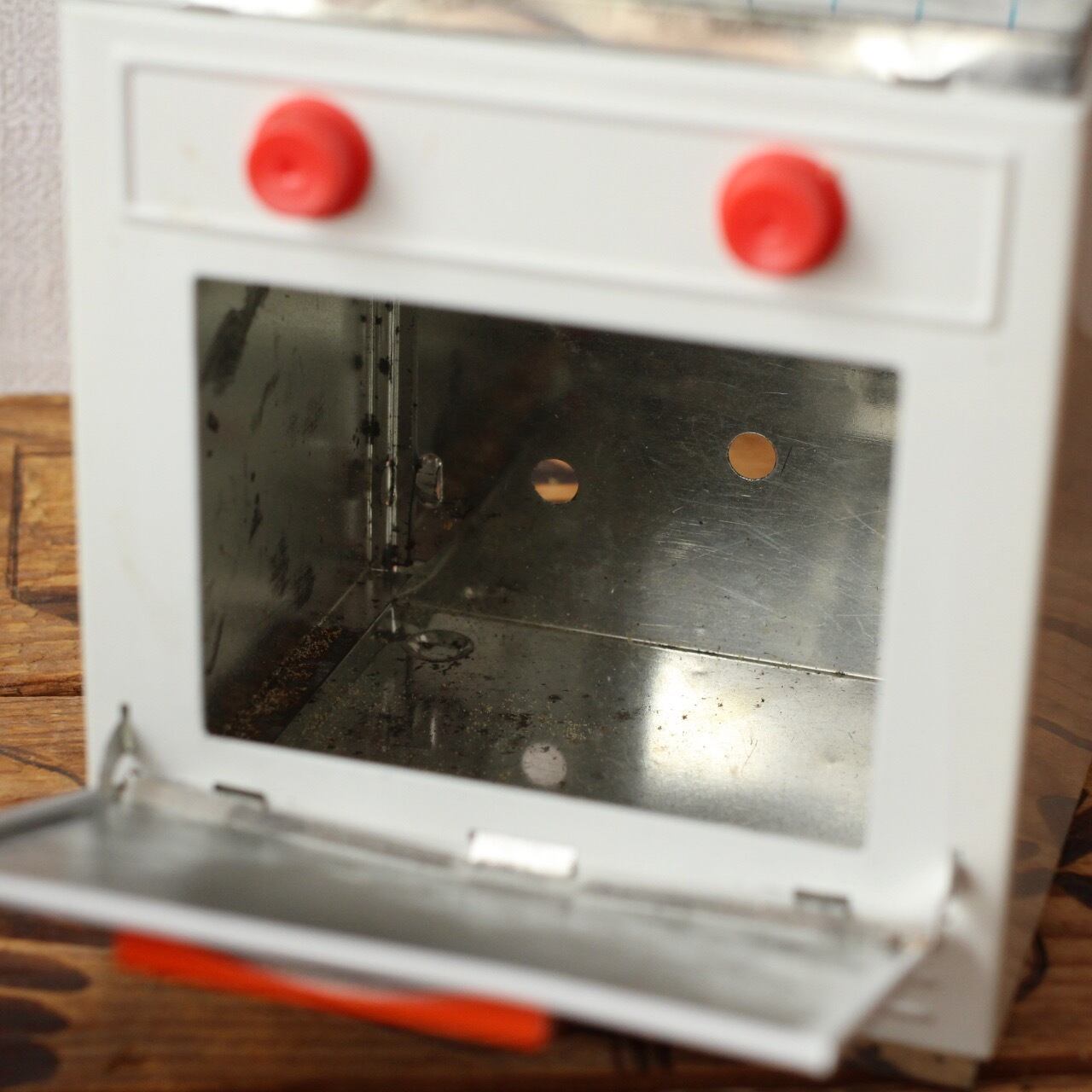 ドイツ ヴィンテージ ドールハウス ミニチュア ブリキのコンロ ガス台