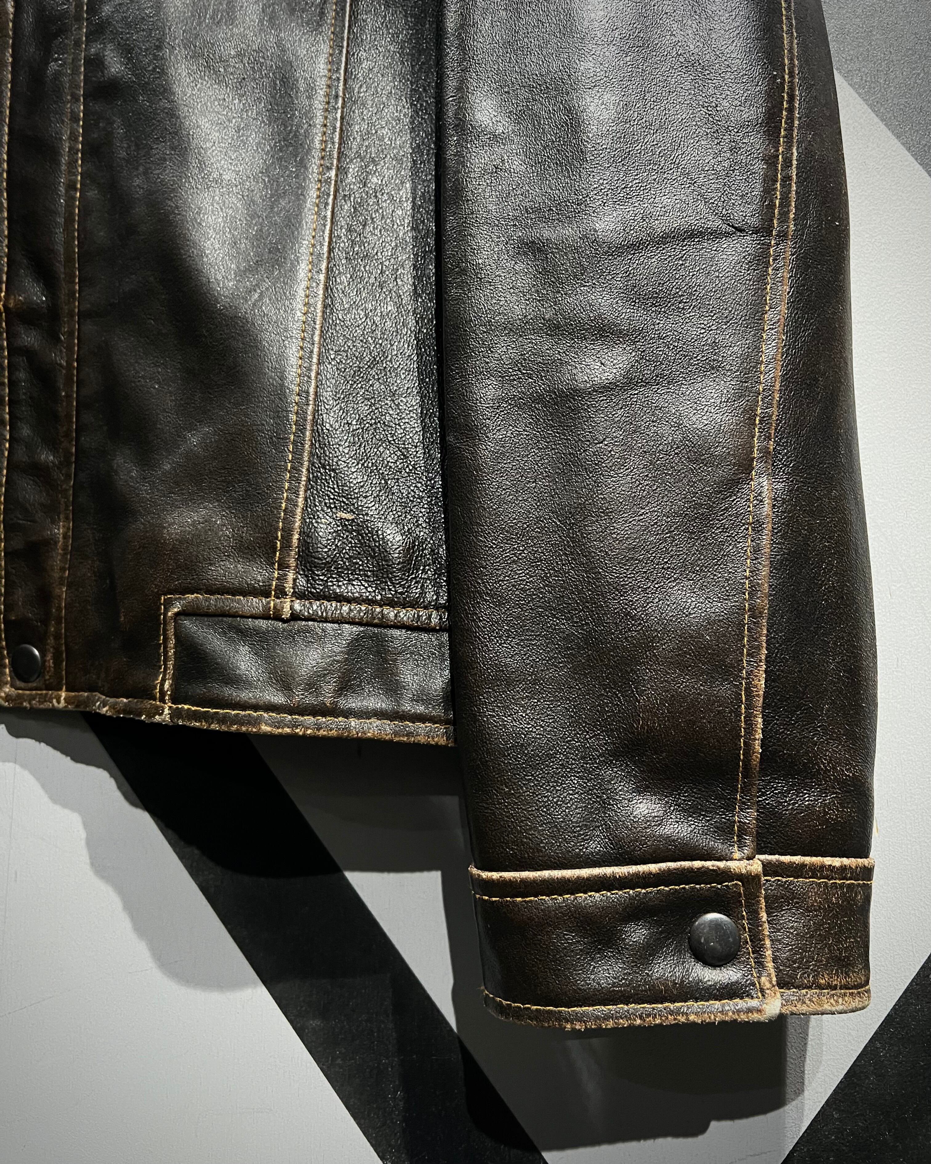 X VINTAGE】 “OLD GAP” Good Aging Leather Jacket | Caka(カカ