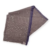 INOUI TOOSH イヌイトゥーシュ スパンコール コットン 大判 ストール /グレー系