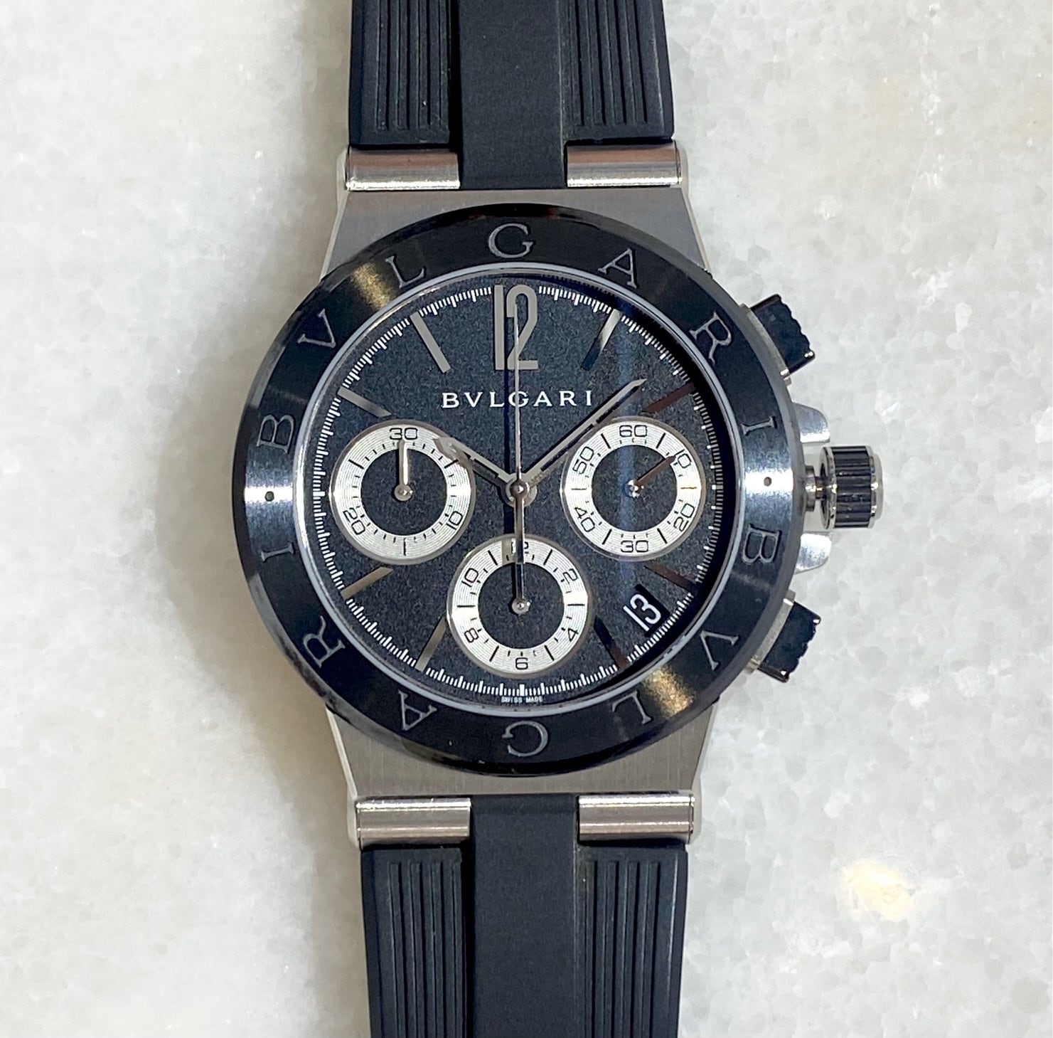BVLGARI ブルガリ メンズ 腕時計 ディアゴノ セラミック DG37BSCVDCH