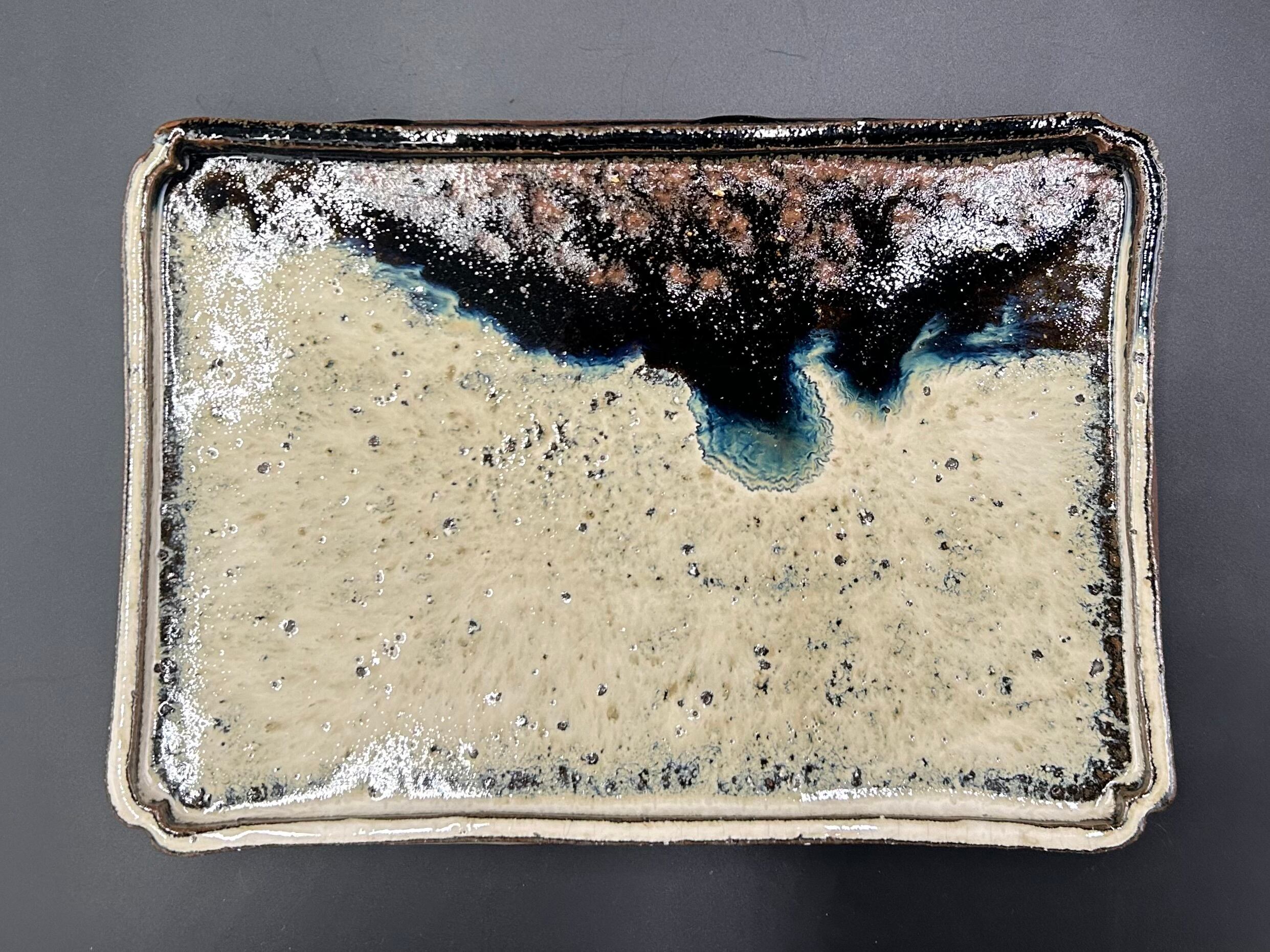 朝鮮唐津長方陶板 / Chosen-karatsu rectangular dish | 土平窯 藤ノ木
