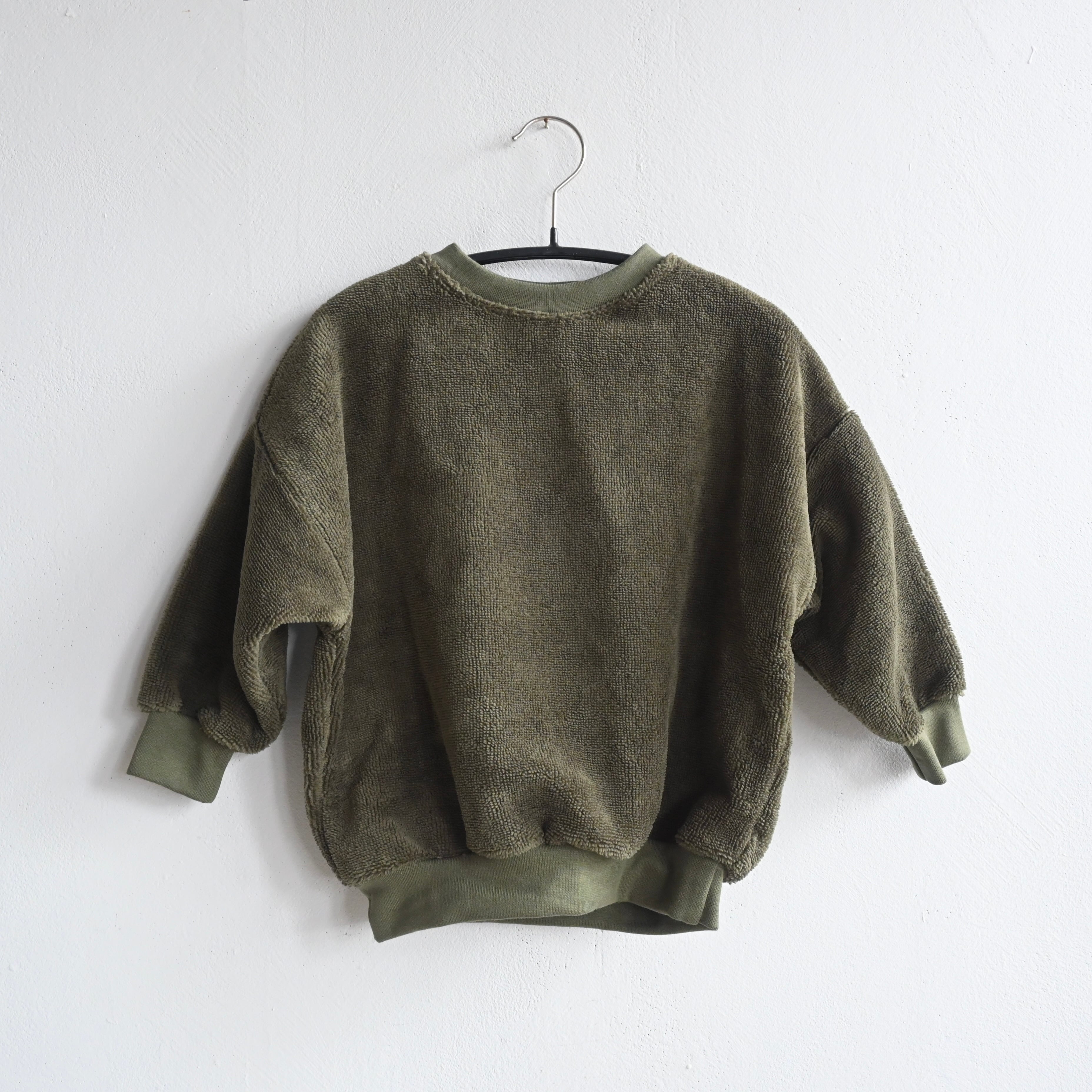《Kind Rebel 2025AW》Terry Cloth Sweater / Army Green