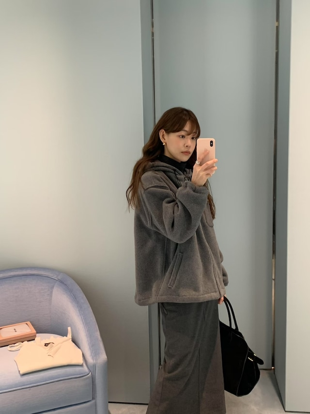 (予約) LIFFEY / Minimal wool skirt 2color