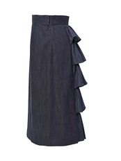 バッスルティアード　デニムスカート