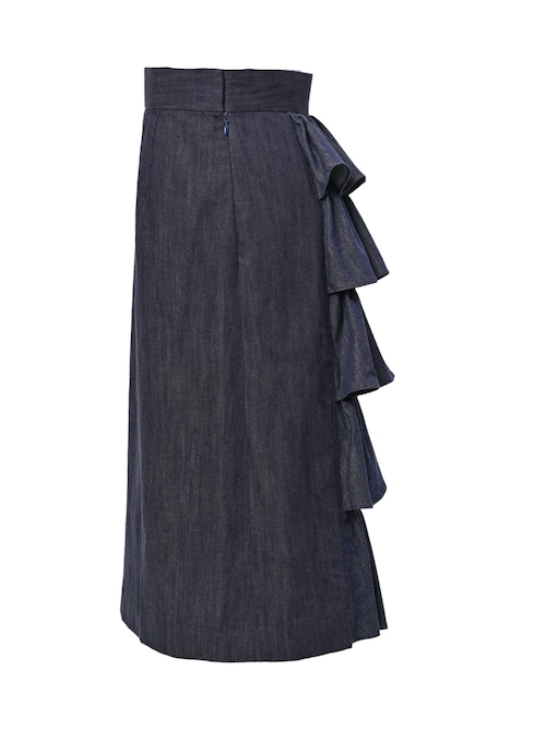 バッスルティアード　デニムスカート