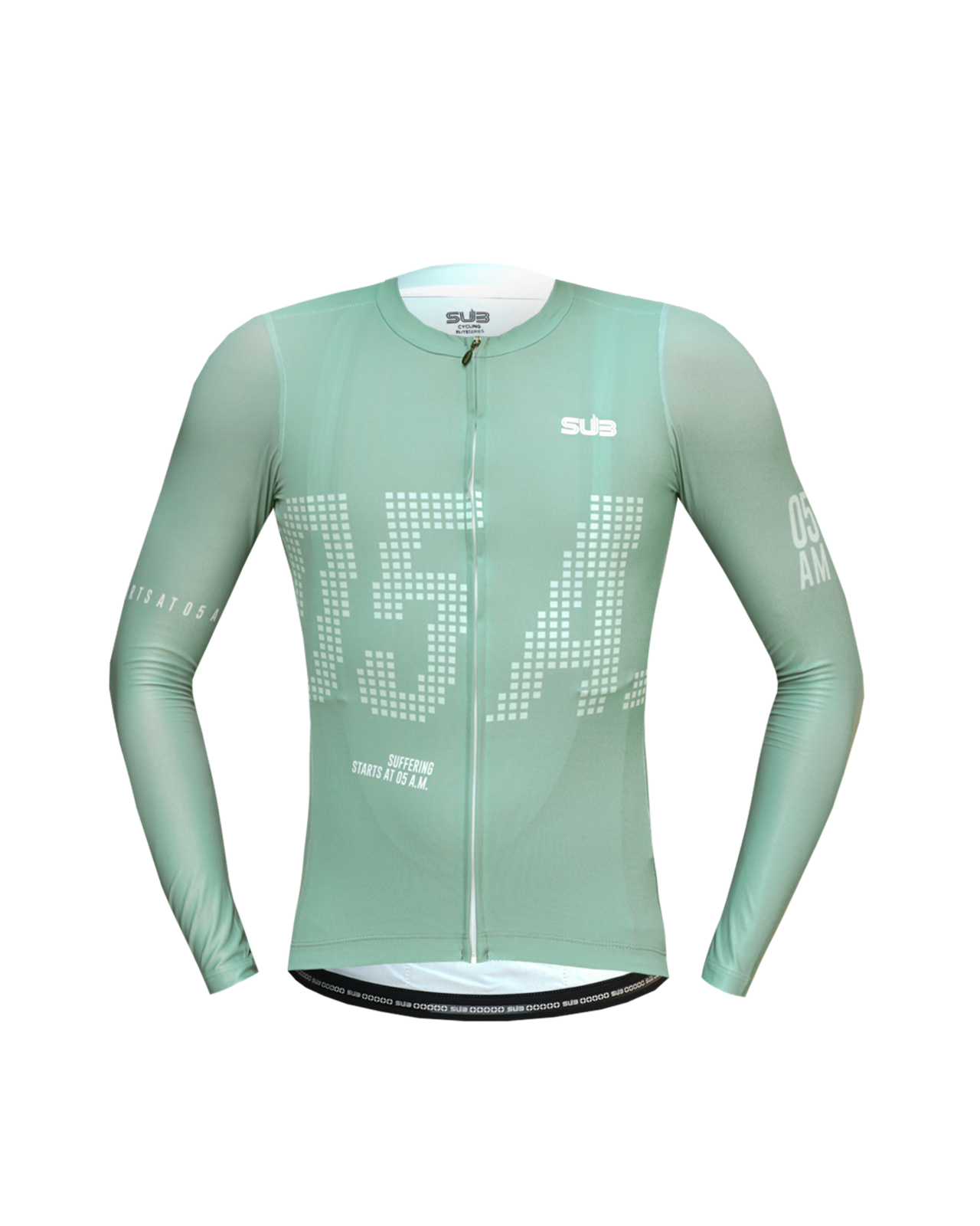 05A.M. Mint Green LOGO Long Sleeves