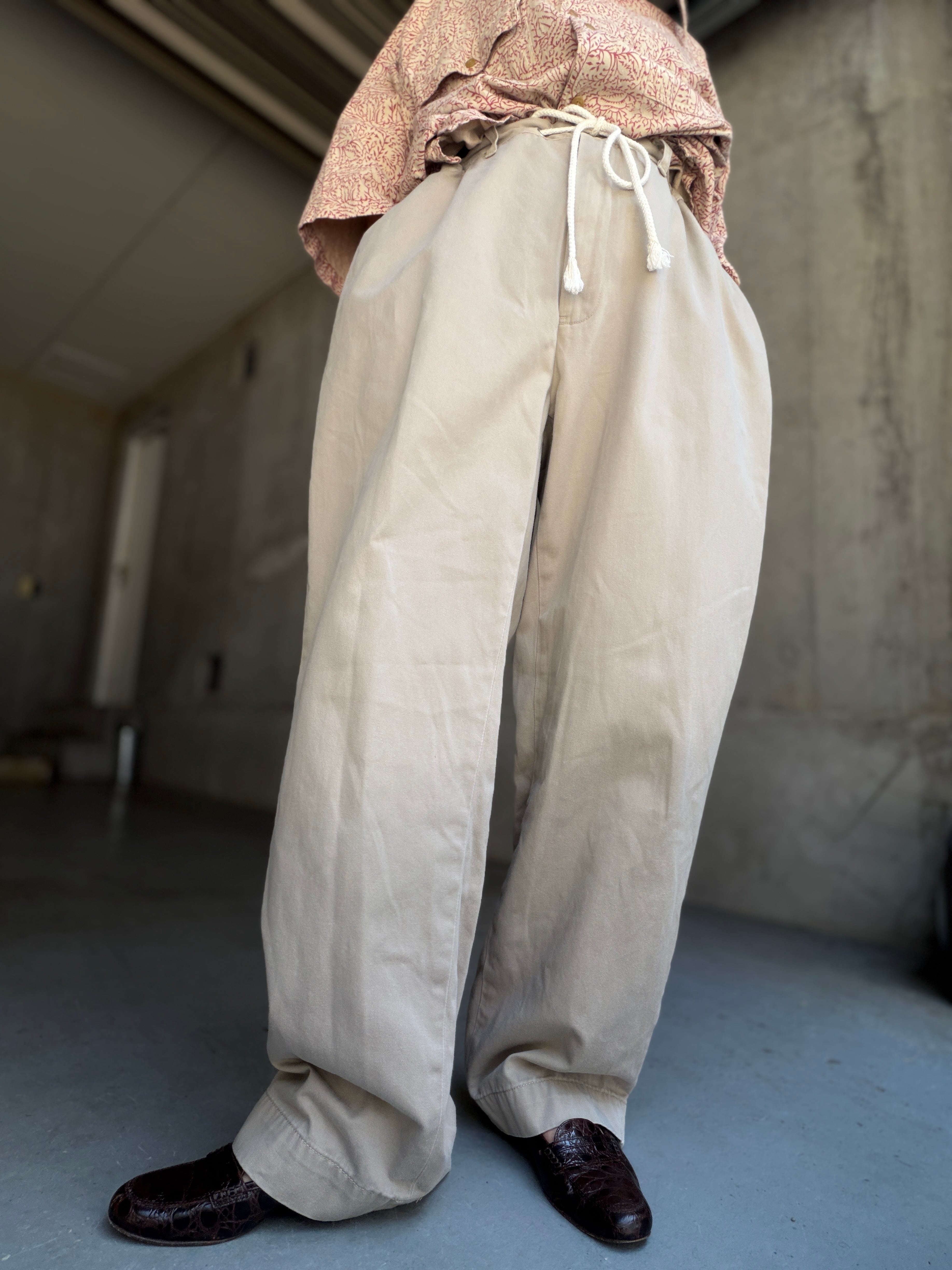 (PT1085) 90's remake Polo Ralph Lauren drawstring chino pants