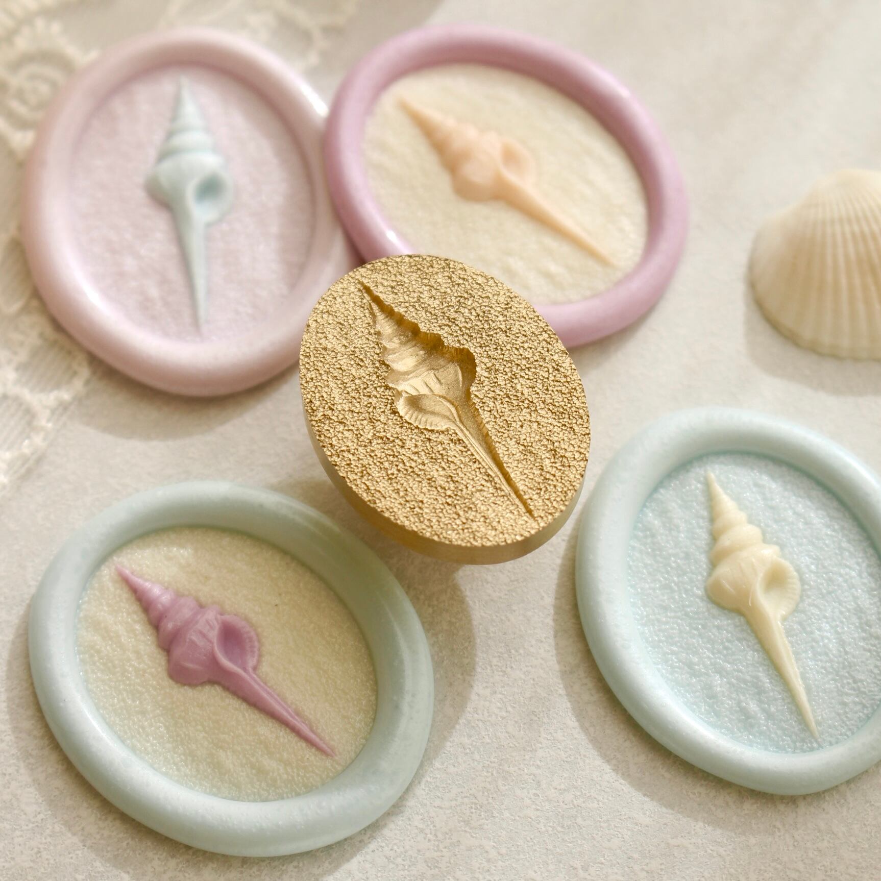 【SELECT】Wax Seal Stamp│ Conch Shell【ヘッドのみ】