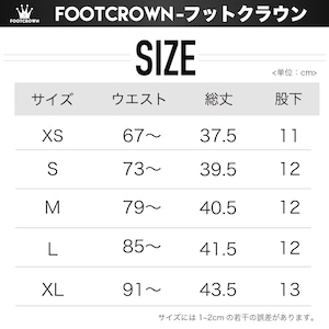 水陸両用 フットクラウン刺繍ロゴ ナイロンハーフパンツ 夏 XS〜XLサイズ