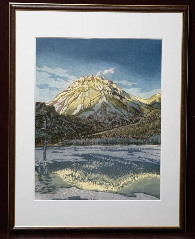 版画 マッターホルン黎明 杉山修 No.132 NO-132 「マッターホルン黎明」 | e-Gallery 版画 shop