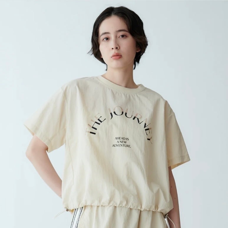 【 Mylanka 】ロゴプリントブラウス