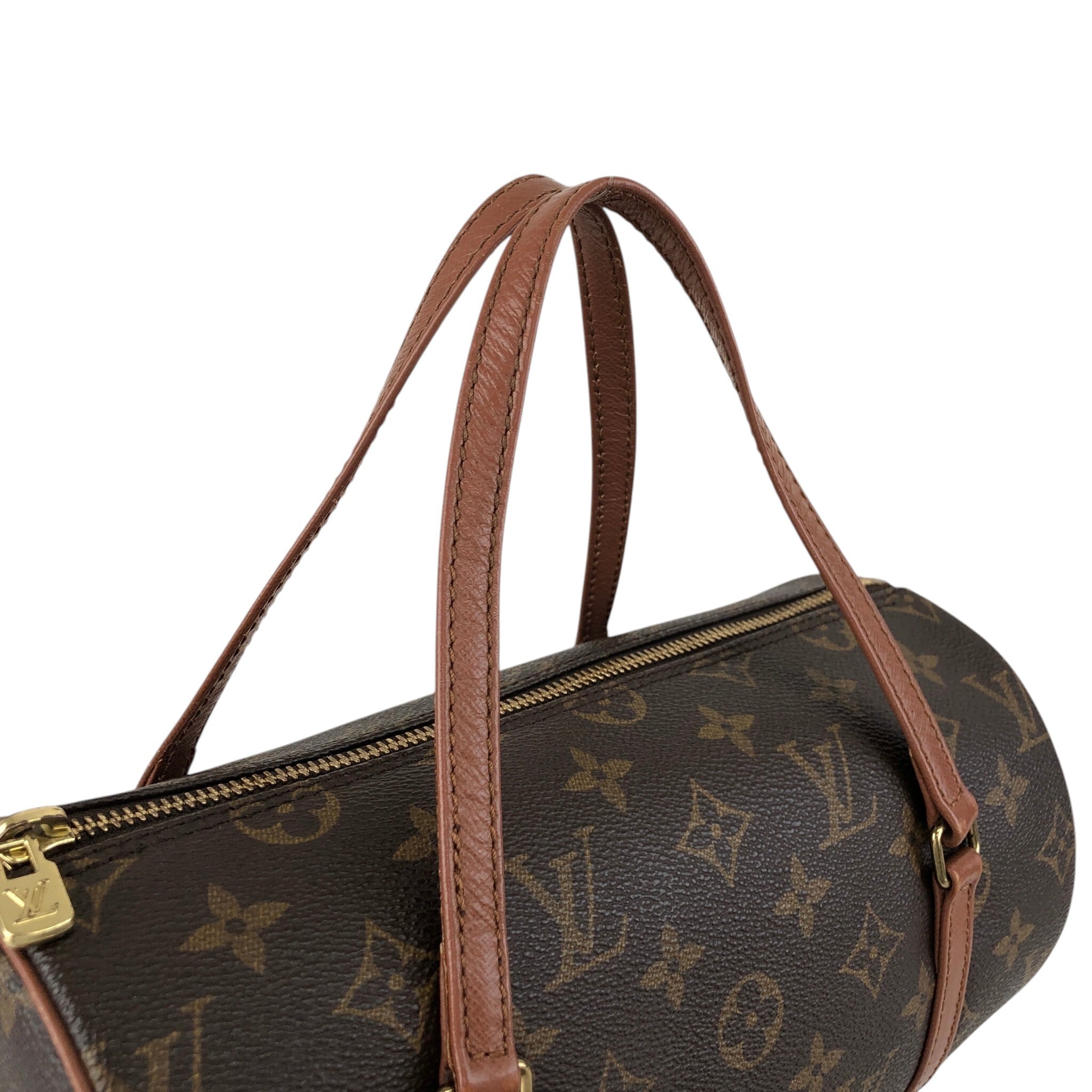 LOUIS VUITTON ルイヴィトン モノグラム ハンドバッグ ブラウン PVC