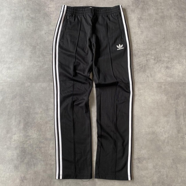 adidas アディダス トラックパンツ トレフォイル刺繍 XL 黒 13583