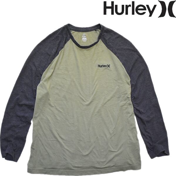 1点物 ハーレーHurleyラグランロンT長袖ワンポイントTシャツ古着