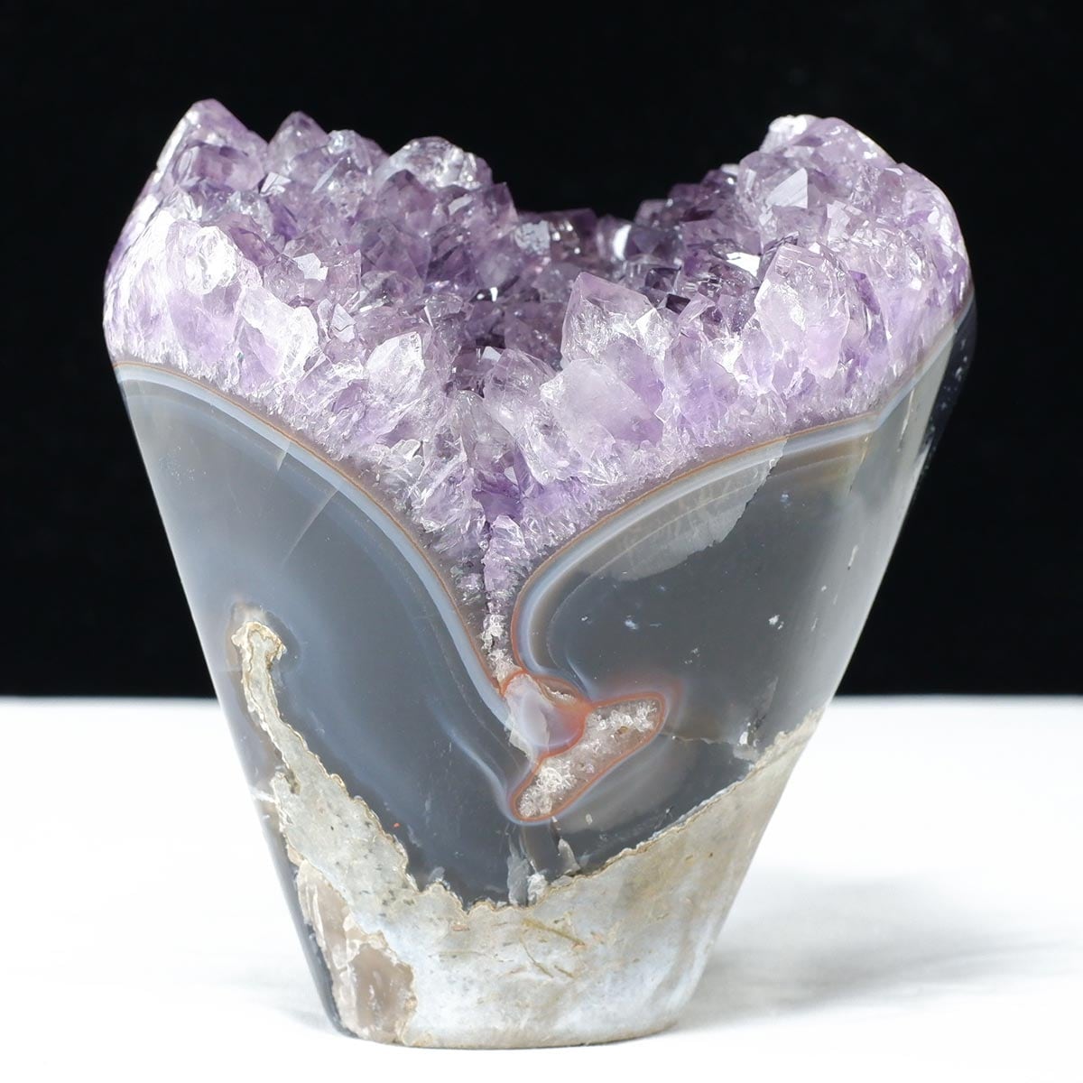 1.5Kg アメジスト クラスター 原石 フラワーアメジスト 花形 置物 一点物282-787