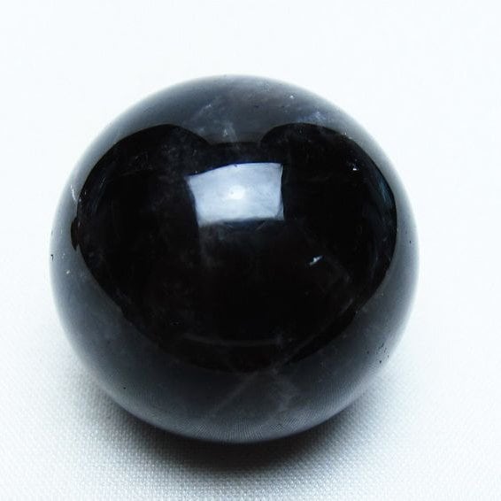 モリオン 丸玉 36mm 黒水晶 スフィア 置物 一点物 141-8065 | 天然石