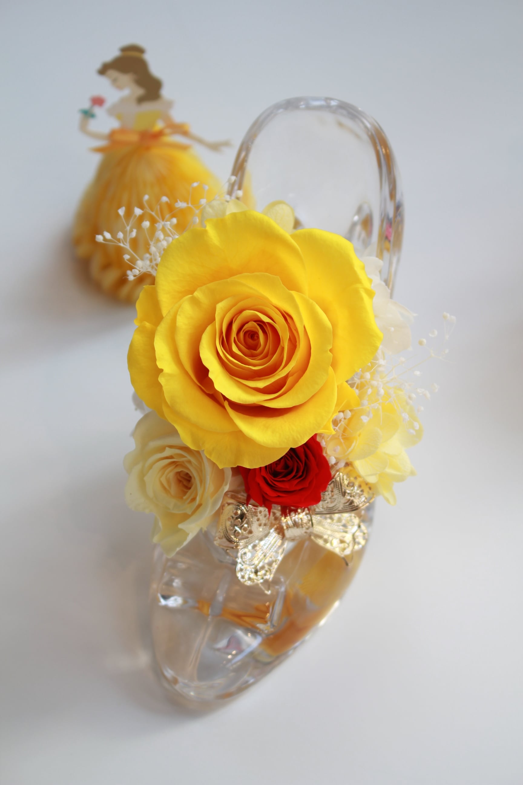 ガラスの靴アレンジメント/アクリルケース入り | 福岡のプリザーブド