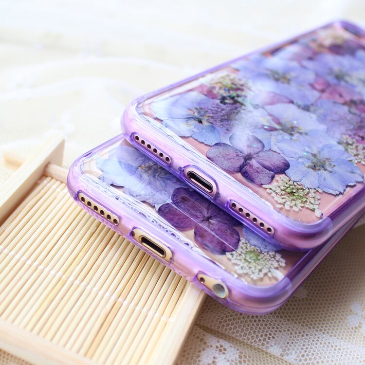 iPhone12シリーズ/SE2対応】花物＜紫陽花＞ドライフラワー エレガント 